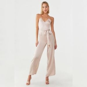 Forever21 Satin Cami Jumpsuit